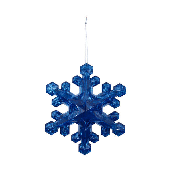 Ornamento copo de nieve azul 15cm KL1563BL