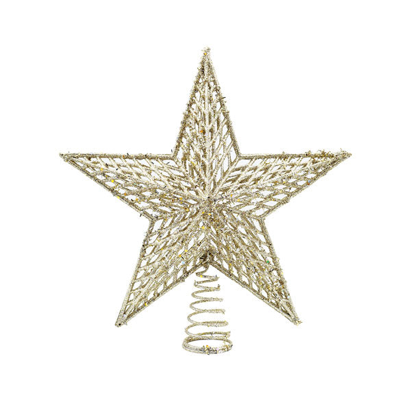 Estrella para copa de arbol dorado 32cm KL1564CN-X