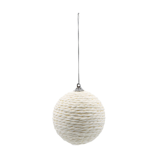 Esfera yute blanco 7cm