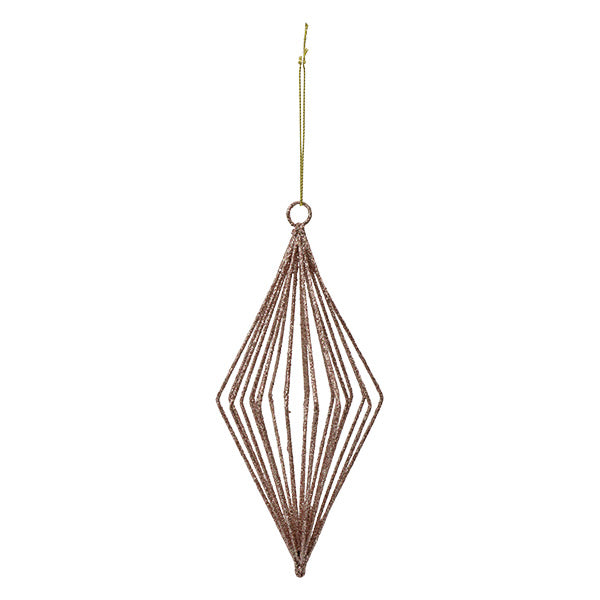 Ornamento rombo cobre 13cm
