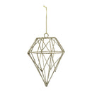 Ornamento rombo plateado 13cm