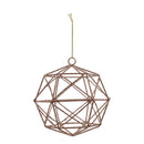 Ornamento cilindro malla dorada 10cm