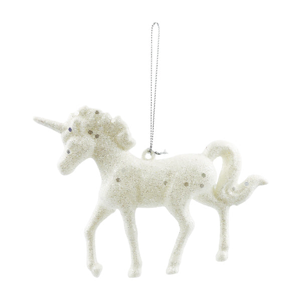 Ornamento navideño unicornio