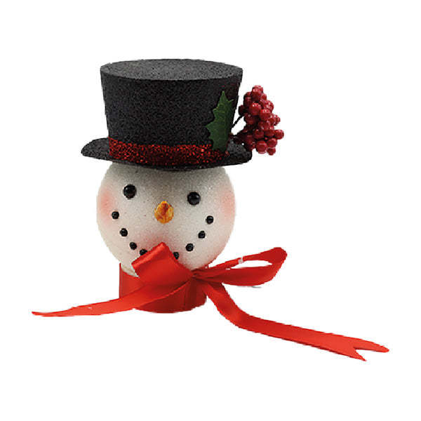 Adorno muñeco de nieve 19cm WF1824WH/BK