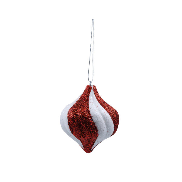 Esfera roja con blanco 10cm WF1859R/WS