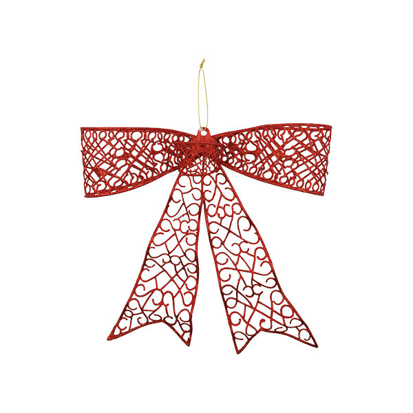 Ornamento lazo rojo 32cm
