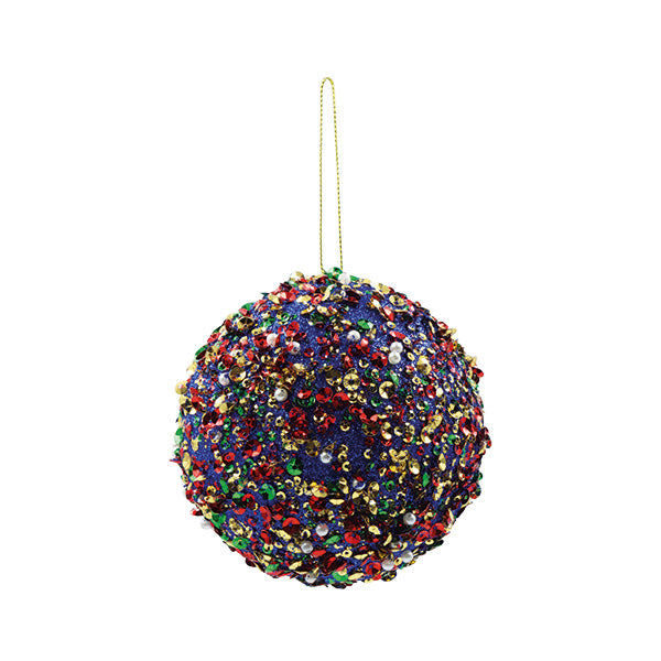 Esfera con lentejuelas multicolores 10cm