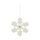 Ornamento copo de nieve transparente 12cm