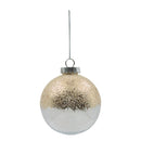 Esfera escarchada champagne 12cm