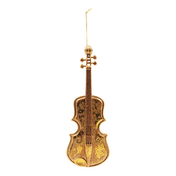 Ornamento violín dorada 25cm