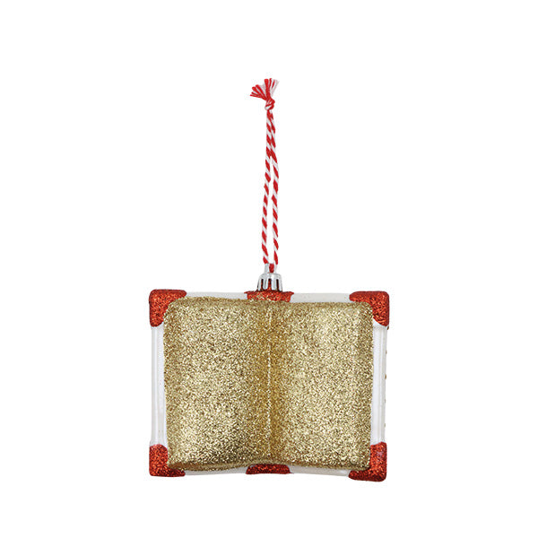Ornamento caja de regalo 10cm