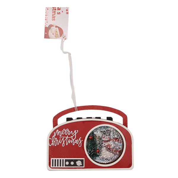 Ornamento navideño radio