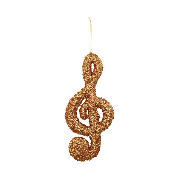 Ornamento notas musical doradas 30cm