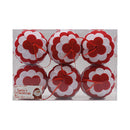 Caja de esferas 6 unidades rojas