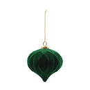 Esfera flocada verde 10cm