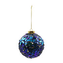 Esfera con lentejuelas azul 10cm