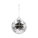 Esfera brillante plateada 8cm