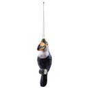 Ornamento figura tucan negro 13cm SC21008
