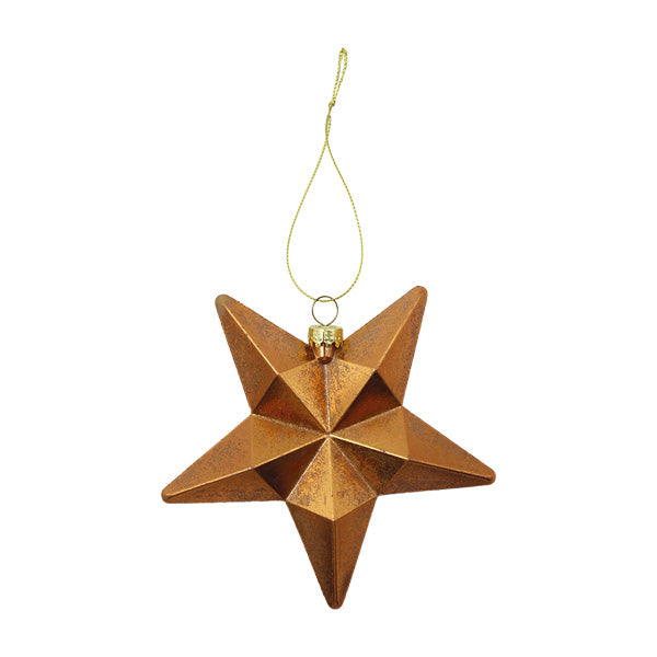 Ornamento estrella cobre 11cm
