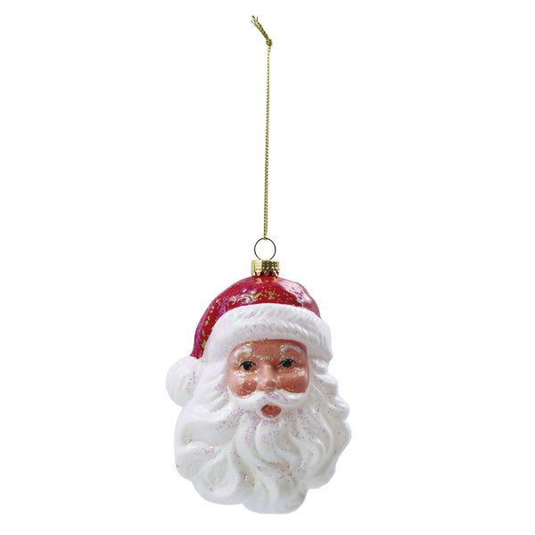 Ornamento navideño cabeza santa