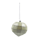 Esfera glitter champagne 8cm