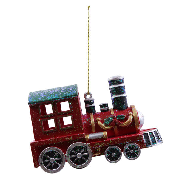 Ornamento tren navidad rojo 12cm SC27046B