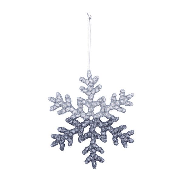 Ornamento copo de nieve plata SC28003