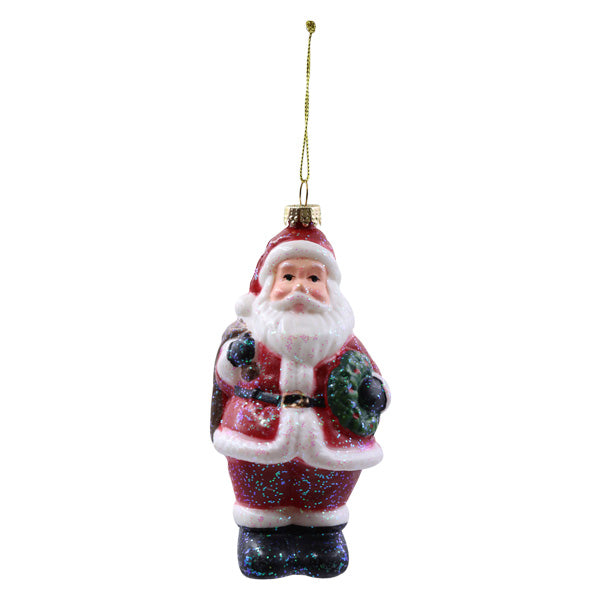 Ornamento figura santa rojo 12cm SC28006a