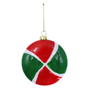 Esfera 8cm verde con rojo SC29043