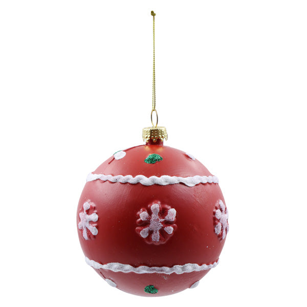 Esfera decorada navidad 7cm