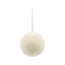 Esfera blanca con perlas 8cm