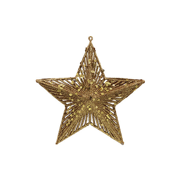 Estrella para árbol dorada 20cm