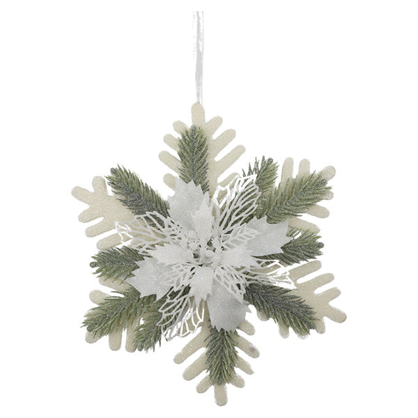 Ornamento navideño copo de nieve