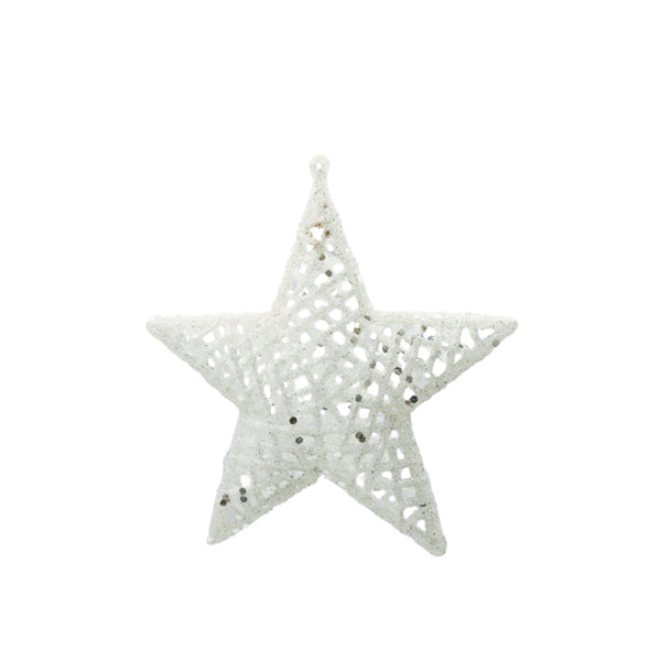 Estrella para árbol blanco 15cm