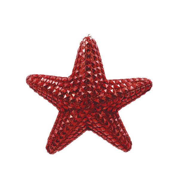 Estrella para árbol roja 12cm