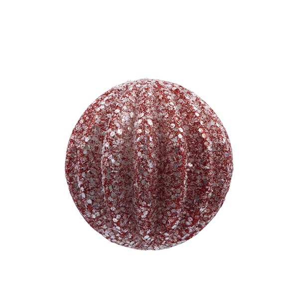 Esfera glitter roja 10 cm