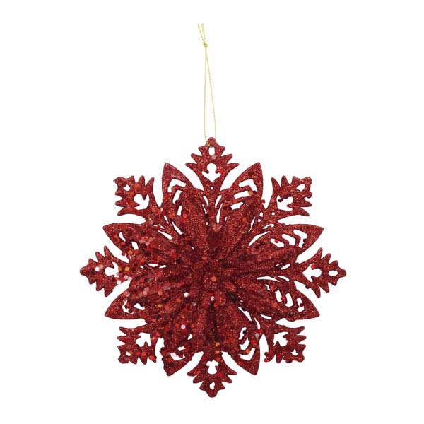 Ornamento navideño copo de nieve