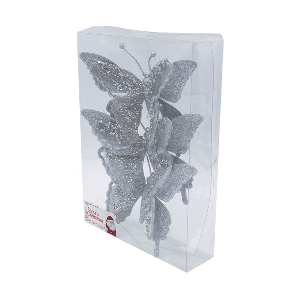 Set Ornamentos navideño mariposa