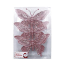 Set Ornamentos navideño mariposa