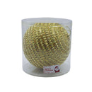 Esfera con puntos dorada 20cm