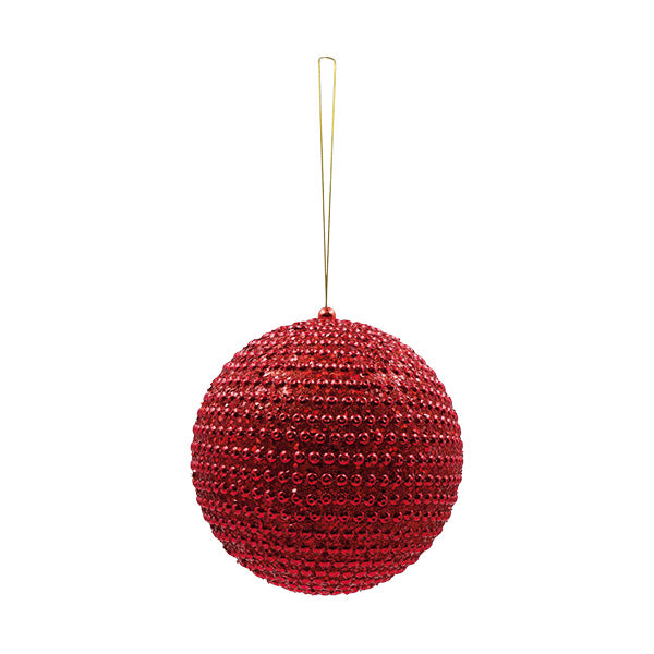 Esfera con puntos roja 20cm