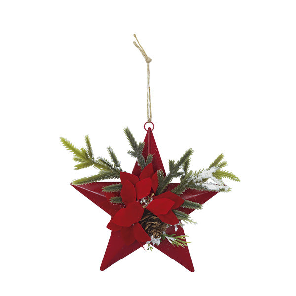 Estrella para árbol roja 16cm