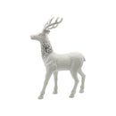 Ornamento reno blanco-plata 45cm