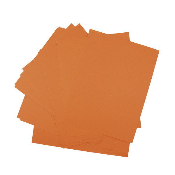 Papel Bond tamaño carta 25 unidades naranja Primavera