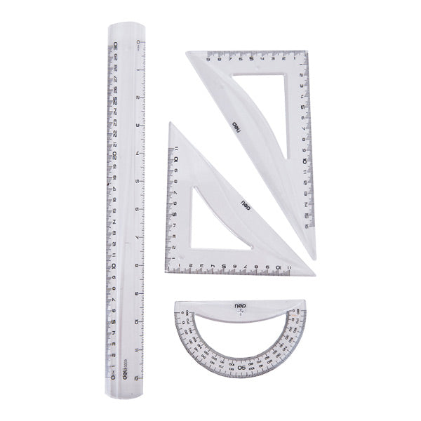 Juego geometría 30 centímetros.