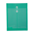 Folder plástico con cordón transparente Deli