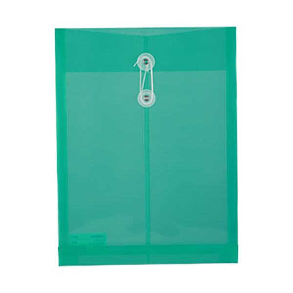 Folder plástico con cordón transparente Deli