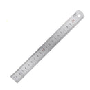 Regla metálica plateada 20cm 8462