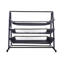 Papelera malla negra.