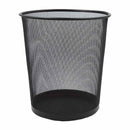 Basurero metalico negro 26.6x21.8cm Deli.